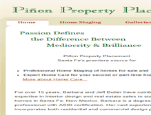 Tablet Screenshot of pinonpropertyplacement.com